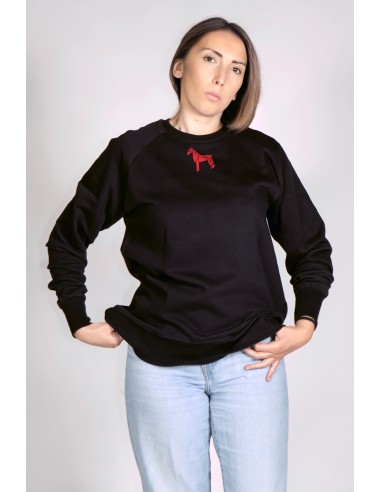 Minigami Schnauzer Woman Round Neck Sweatshirt