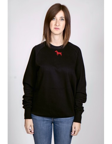 Minigami Bull Terrier Woman Round Neck Sweatshirt