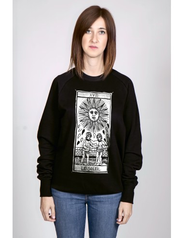 Tarot De Marseille Le Soleil XIX Women's Round Neck Sweatshirt