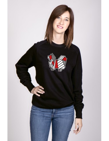 Pop Origami Japanese Chin Women's Round Neck Sweatshirt