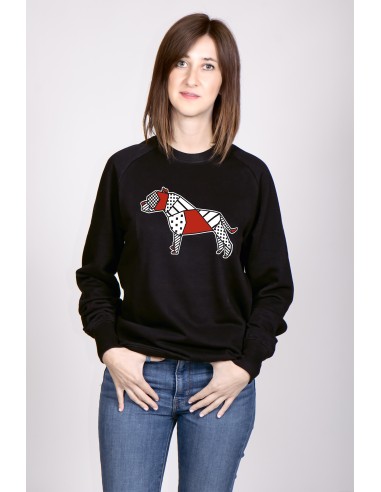 Pop Origami Pitbull Women's Crew Neck Sweatshirt