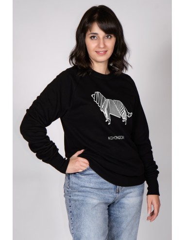 Origami Komondor Woman Round Neck Sweatshirt