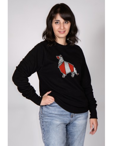 Pop Origami Collie Women's Round Neck Sweatshirt