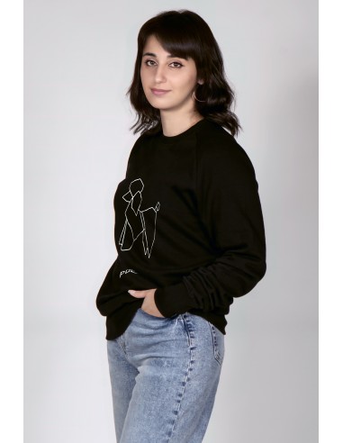 Origami Poodle Women's Crew Neck Sweatshirt