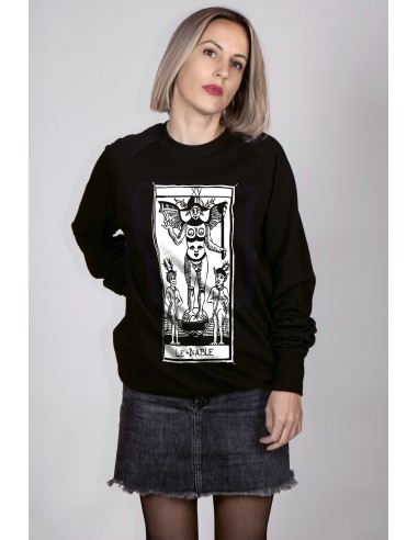 Tarot De Marseille Le Diable XV Women's Round Neck Sweatshirt