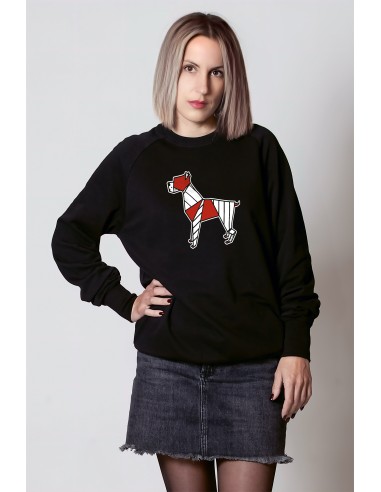 Pop Origami Boxer Women's Crew Neck Sweatshirt