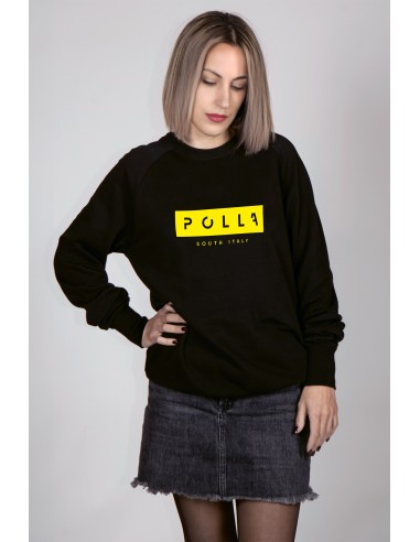 Polla Women's Crew Neck Sweatshirt Fluo Yellow Print