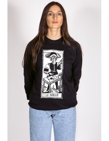 Tarot De Marseille Women's Round Neck Sweatshirt Le Bateleur I