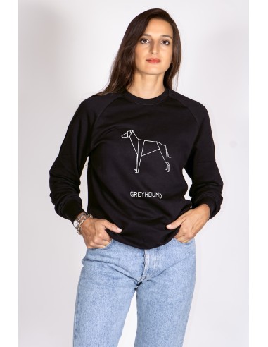 Origami Greyhound Women's Crew Neck Sweatshirt