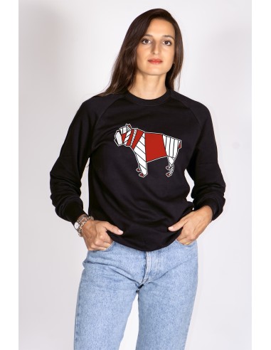 Pop Origami Bulldog Women's Crew Neck Sweatshirt