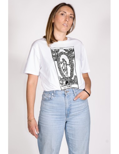 T-shirt  Donna "Tarot De Marseille" Tarocchi di Marsiglia  Le Monde XXI