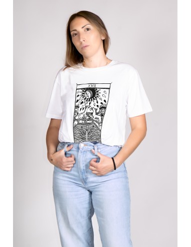 T-shirt  Donna "Tarot De Marseille" Tarocchi di Marsiglia  La Lune XVIII