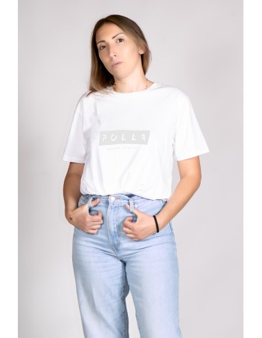 Women's T-shirt Polla Print White