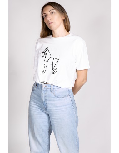 T-shirt Donna Origami Schnauzer