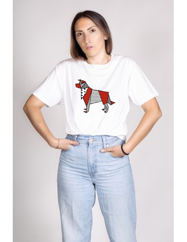 T-shirt Donna Pop Origami Border Collie