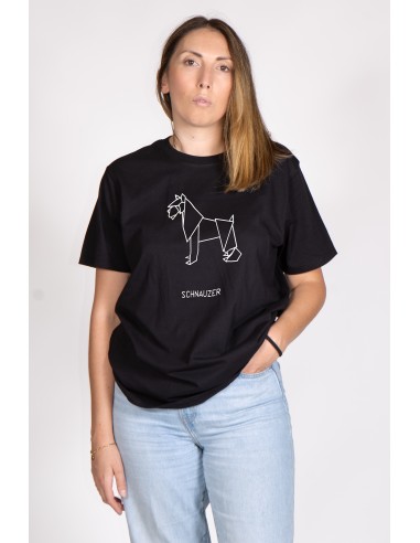 T-shirt Donna Origami Schnauzer