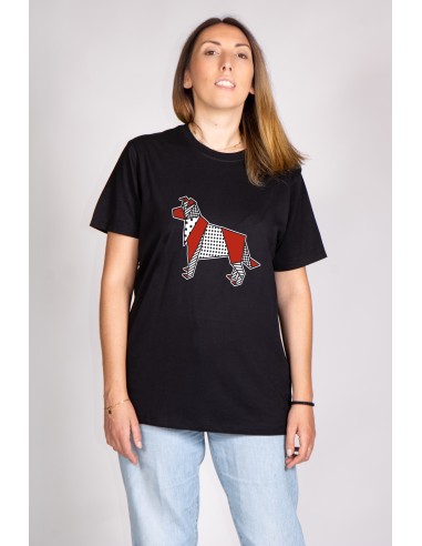 T-shirt Donna Pop Origami Border Collie