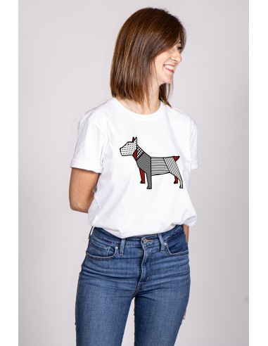 Women's Pop Origami T-shirt Bull Terrier