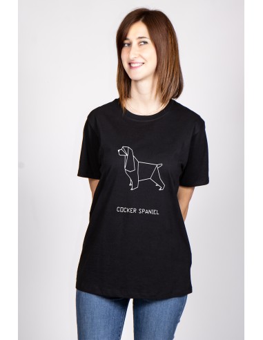 T-shirt Donna Origami Cocker Spaniel