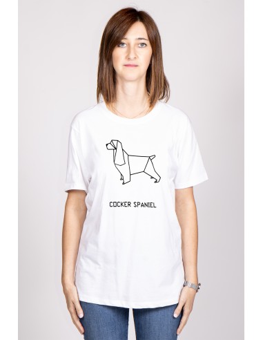 T-shirt Donna Origami Cocker Spaniel