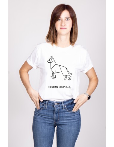 T-shirt Donna Origami German Shepherd