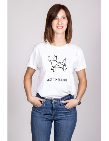 T-shirt Donna Origami Scottish Terrier