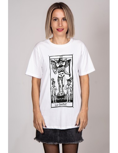 T-shirt  Donna "Tarot De Marseille" Tarocchi di Marsiglia  Le Diable XV