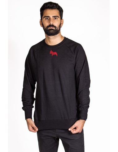 Minigami French Bulldog Men's Crew Neck Sweatshirt