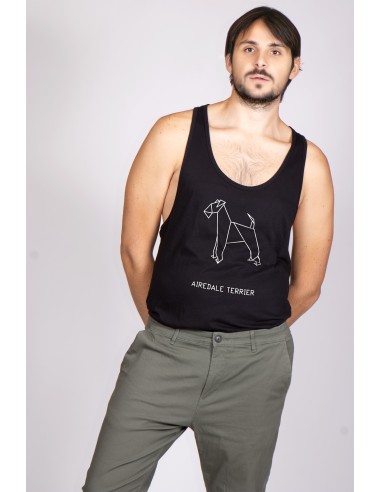 Origami Airedale Terrier Men's Tank Top