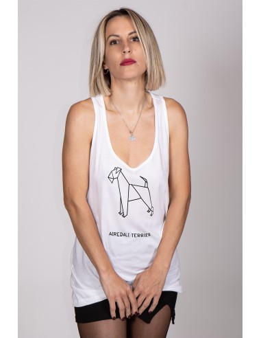 Origami Airedale Terrier Women's Tank Top