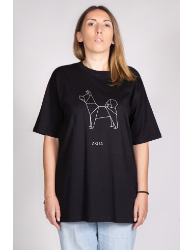 Origami Akita Woman Oversized T-shirt