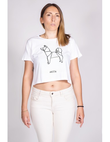 Origami Akita Women's Cropped T-shirt