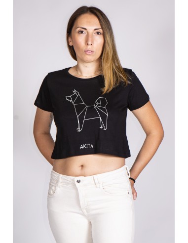 T-shirt Cropped Donna Origami Akita