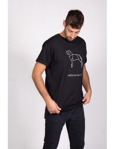 T-shirt Oversize Uomo Origami American Mastiff