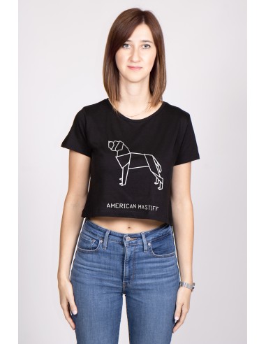 Origami American Mastiff Women's Cropped T-shirt