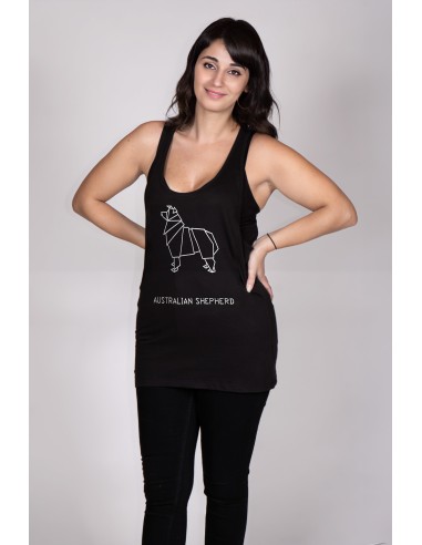 Women Tank top Origami Australian Shepherd