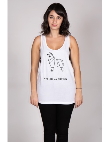 Women Tank top Origami Australian Shepherd