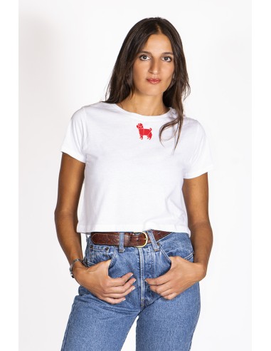 T-shirt Cropped Donna Minigami Pug