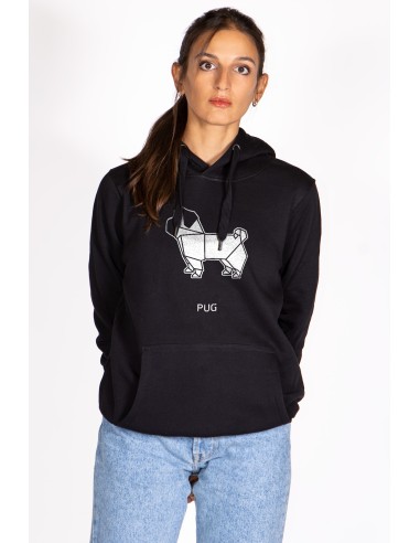 Origami Pug Women's Hoodie