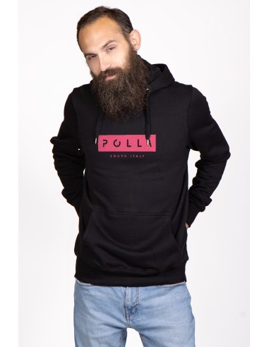 Fuchsia Print Polla Men's Hooded Sweatshirt