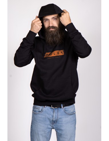 Polla Orange Print Men's Hoodie