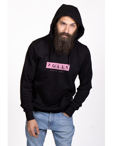 Pink Print Polla Men's Hoodie