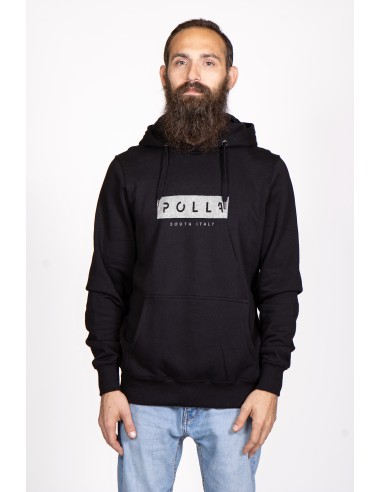 Polla Print White Men's Hooded Sweatshirt