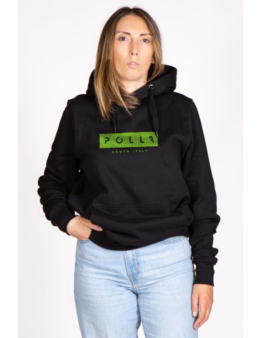 Polla Green Print Women's Hooded Sweatshirt