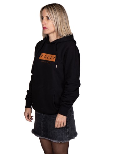 Orange Print Polla Women's Hoodie