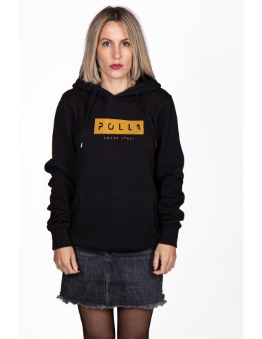 Polla Yellow Print Women's Hooded Sweatshirt