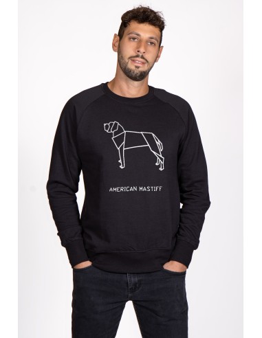 Origami American Mastiff Men's Crew Neck Sweatshirt