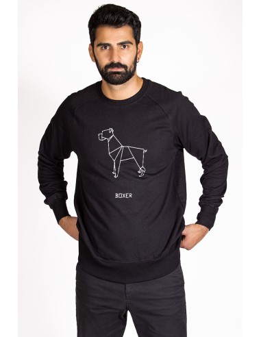 Origami Boxer Crew Neck Sweatshirt for Men