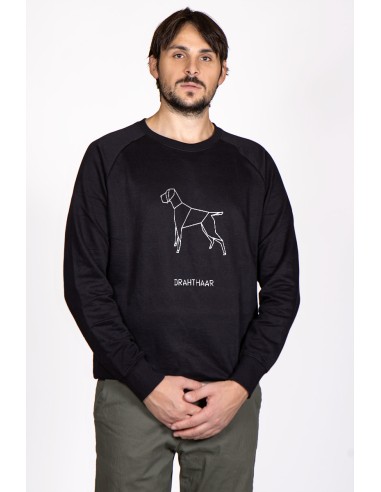 Origami German Drahthaar Men's Crew Neck Sweatshirt