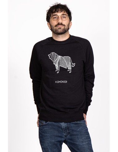 Origami Komondor Men's Crew Neck Sweatshirt